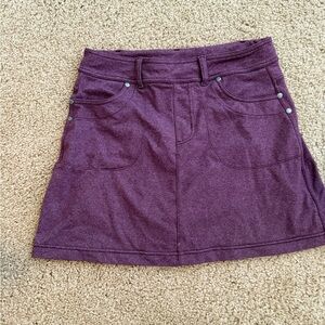 Athleta Purple A-Line Mini Skirt Casual